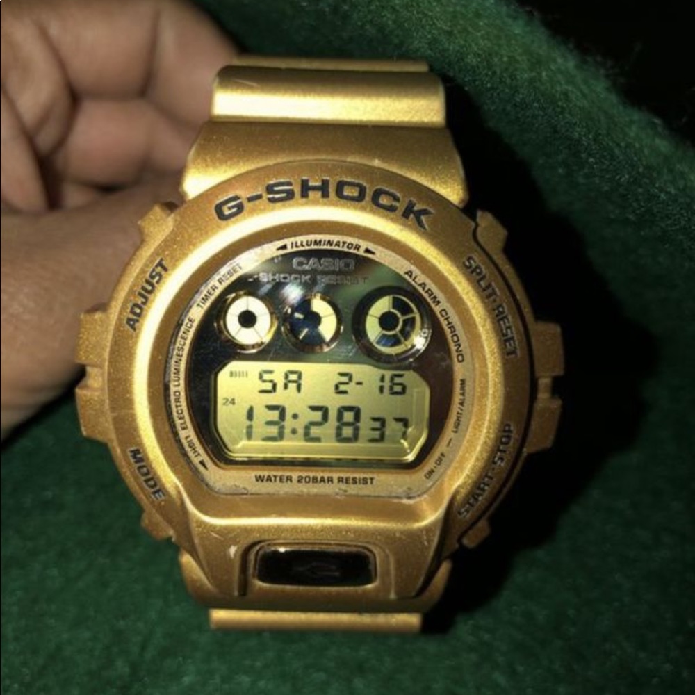Casio G-shock , gold tone